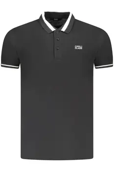 CAVALLI CLASS POLO SHORT SLEEVE MEN BLACK