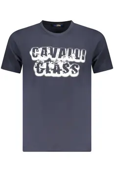 CAVALLI CLASS SHORT SLEEVE T-SHIRT MEN BLUE