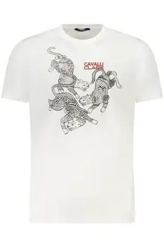 CAVALLI CLASS SHORT SLEEVE T-SHIRT MEN WHITE
