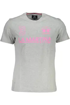 LA MARTINA SHORT SLEEVE T-SHIRT MEN GREY