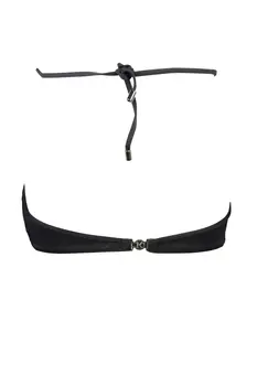 KARL LAGERFELD BEACHWEAR SWIMSUIT TOP WOMEN BLACK