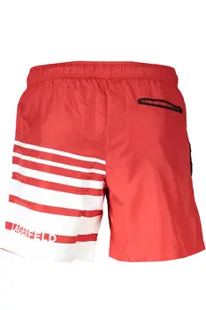 KARL LAGERFELD BEACHWEAR SWIMSUIT MEN'S BOTTOM RED