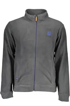 GIAN MARCO VENTURI MEN'S BLUE ZIP-UP SWEATSHIRT