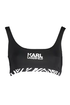 KARL LAGERFELD BEACHWEAR SWIMSUIT TOP WOMEN BLACK