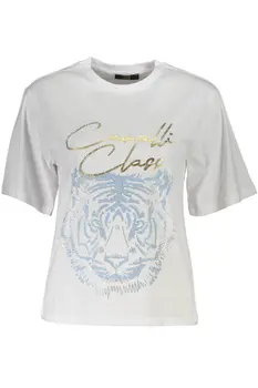 CAVALLI CLASS SHORT SLEEVE T-SHIRT WOMEN WHITE