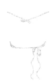 KARL LAGERFELD BEACHWEAR SWIMSUIT TOP WOMEN WHITE
