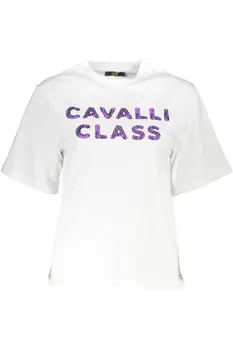 CAVALLI CLASS SHORT SLEEVE T-SHIRT WOMEN WHITE
