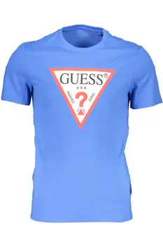GUESS JEANS SHORT SLEEVE T-SHIRT MEN BLUE