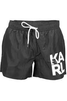 KARL LAGERFELD BEACHWEAR SWIMSUIT BLACK MEN'S BOTTOM
