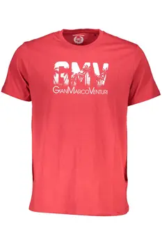 GIAN MARCO VENTURI MEN'S SHORT SLEEVE T-SHIRT RED
