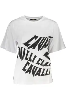 CAVALLI CLASS SHORT SLEEVE T-SHIRT WOMEN WHITE