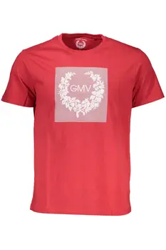 GIAN MARCO VENTURI MEN'S SHORT SLEEVE T-SHIRT RED