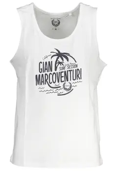 GIAN MARCO VENTURI MEN'S WHITE TANK TOP