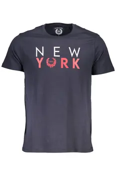 GIAN MARCO VENTURI MEN'S SHORT SLEEVE T-SHIRT BLUE