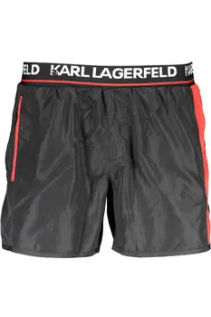 KARL LAGERFELD BEACHWEAR SWIMSUIT BLACK MEN'S BOTTOM
