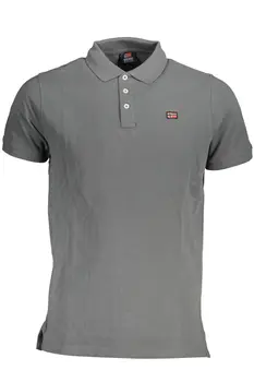 NORWAY 1963 MEN'S SHORT SLEEVE POLO SHIRT GREY