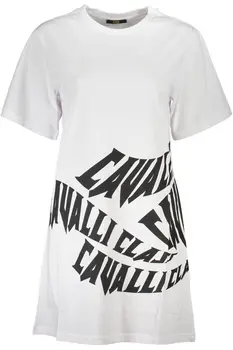 CAVALLI CLASS SHORT DRESS WOMEN WHITE