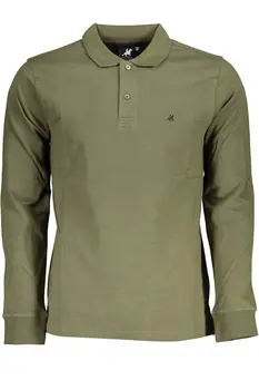 US GRAND POLO LONG SLEEVE POLO MEN GREEN