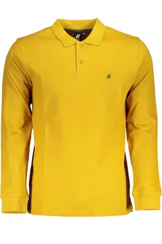 US GRAND POLO MEN'S LONG SLEEVE POLO YELLOW
