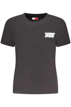 TOMMY HILFIGER SHORT SLEEVE T-SHIRT WOMEN BLACK