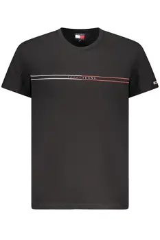 TOMMY HILFIGER SHORT SLEEVE T-SHIRT MEN BLACK