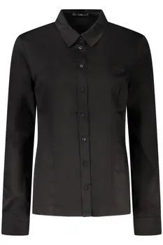 GUESS JEANS LONG SLEEVE SHIRT WOMEN BLACK
