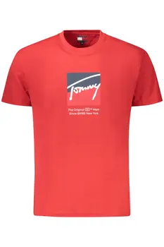 TOMMY HILFIGER MEN'S SHORT-SLEEVED T-SHIRT, RED