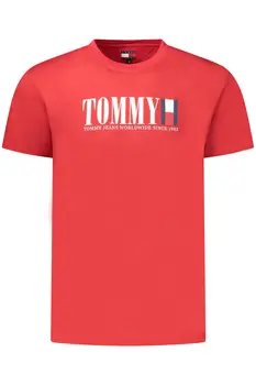 TOMMY HILFIGER MEN'S SHORT-SLEEVED T-SHIRT, RED
