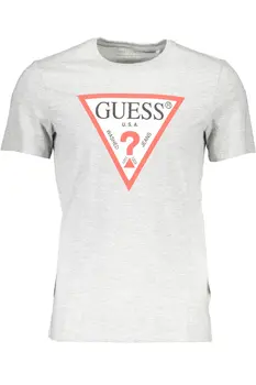 GUESS JEANS MEN'S SHORT SLEEVE T-SHIRT GRAY