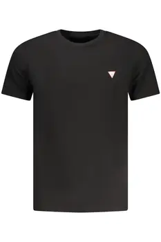 GUESS JEANS MEN'S SHORT-SLEEVED T-SHIRT BLACK
