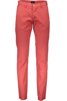GANT RED MEN'S TROUSERS