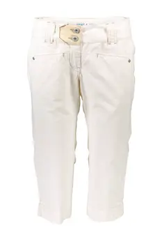 MURPHY & NYE WOMEN'S WHITE BERMUDA TROUSERS