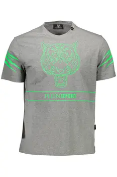 PLEIN SPORT MEN'S SHORT SLEEVE T-SHIRT GRAY