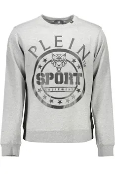 PLEIN SPORT SWEATSHIRT WITHOUT ZIP MAN GRAY
