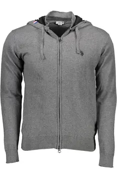 US POLO CARDIGAN MAN GRAY