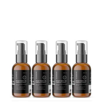 100% Raw Hemp Seed Oil: Skin, Coat and Stress Formula (Food Supplement)