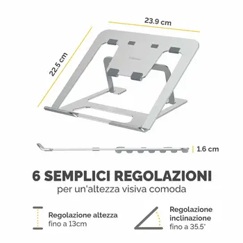 Cooling Base for a Laptop Fellowes Alumia 100138867