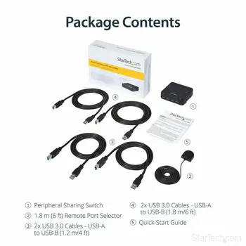 USB Hub Startech HBS304A24A Black 5 Gbit/s