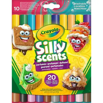 Set of Felt Tip Pens Crayola Perfumed Washable Double-ended 10 Pieces