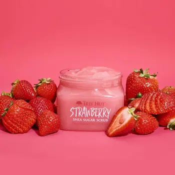 Body Exfoliator Tree Hut   Strawberry Sugar 510 g