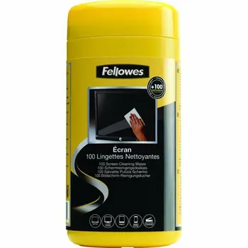 Cleaning Wipe Fellowes 9970330 Dispenser Screen 100 Pieces