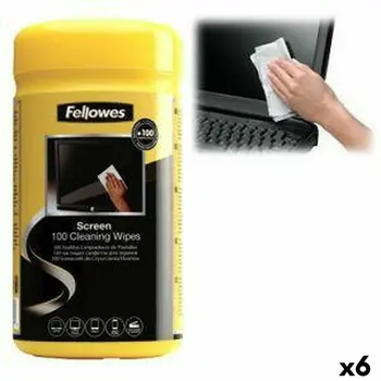 Cleaning Wipe Fellowes 9970330 Dispenser Screen 100 Pieces