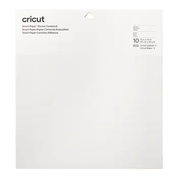 Self Adhesive Card for Cutting Plotter Cricut Smrt White