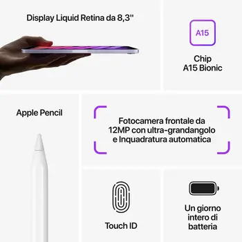 Tablet Apple mini Octa Core 4 GB RAM 64 GB Grey 8,3"
