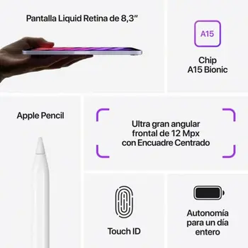 Tablet Apple mini Octa Core 4 GB RAM 64 GB Grey 8,3"