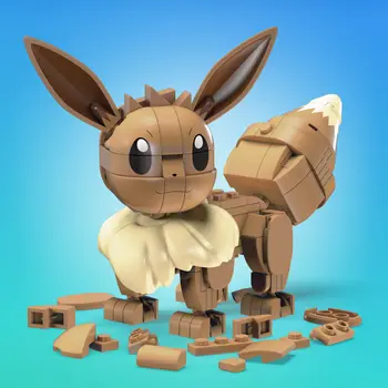 Jointed Figure Mega Construx  Eevee Medium + 7 Years 215 Pieces
