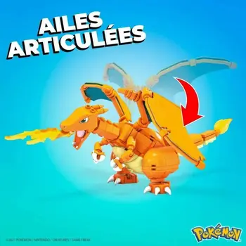 Construction set Megablocks Charmander Charmilion Charizard Pokémon 300 Pieces