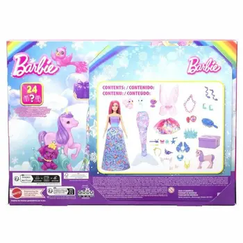 Advent Calendar Barbie HRG90 Plastic Mermaid (24 Pieces)