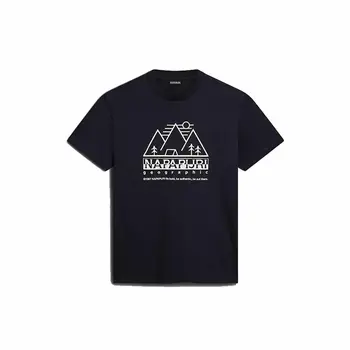 Men’s Short Sleeve T-Shirt Napapijri S-Faber Black