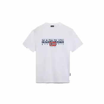 Men’s Short Sleeve T-Shirt Napapijri S-Aylmer White